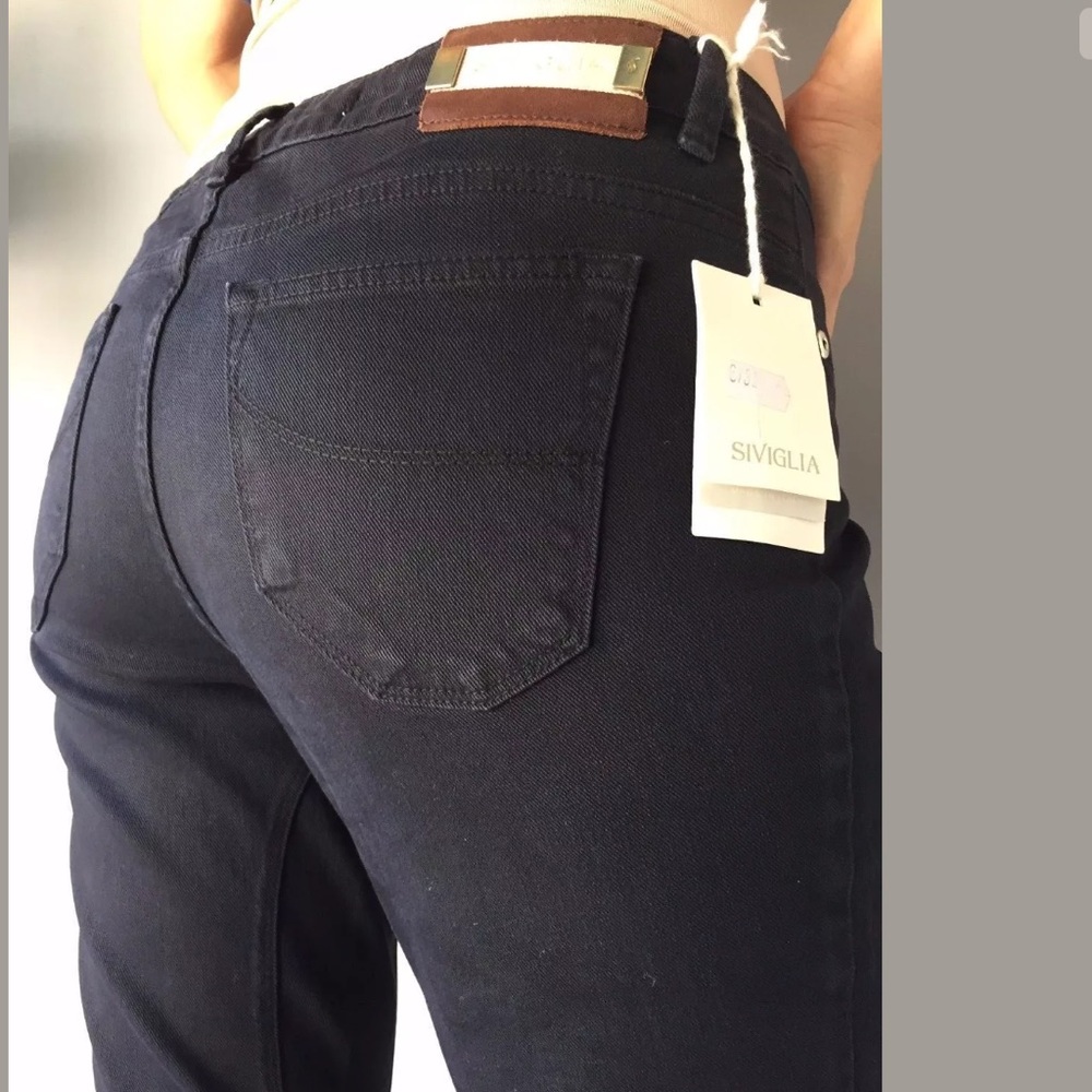 Siviglia Black Stretch Skinny Jeans Sz 32